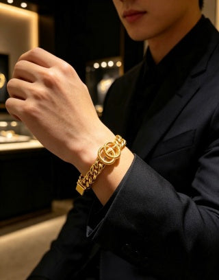 Gucci Interlocking G Rope Chain Bracelet
