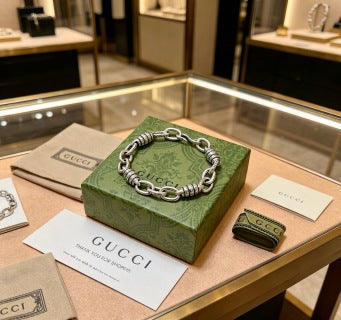 Gucci GG Interlocking Link Chain Bracelet