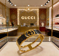 Gucci Interlocking G Horsebit Cuff Bracelet