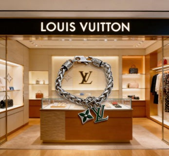 Louis Vuitton Emerald Bloom Chain Charm Bracelet