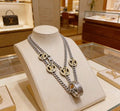 Louis Vuitton Signature Medallion Double Chain Necklace