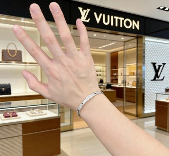 Louis Vuitton Diamond Line Open Cuff Bracelet