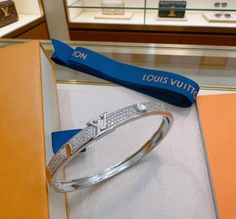 Louis Vuitton Diamond Line Open Cuff Bracelet