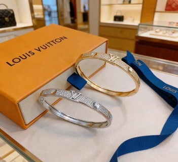 Louis Vuitton Diamond Line Open Cuff Bracelet