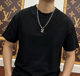 Louis Vuitton Icon Letter Charm Link Necklace