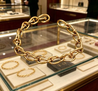 Gucci Twisted Interlocking Link Chain Bracelet