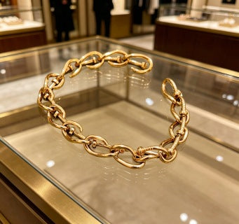 Gucci Twisted Interlocking Link Chain Bracelet