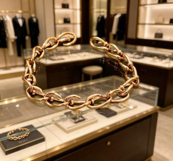 Gucci Twisted Interlocking Link Chain Bracelet