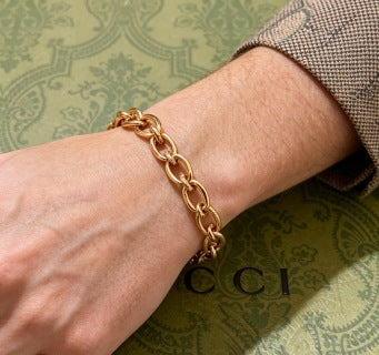Gucci Twisted Interlocking Link Chain Bracelet