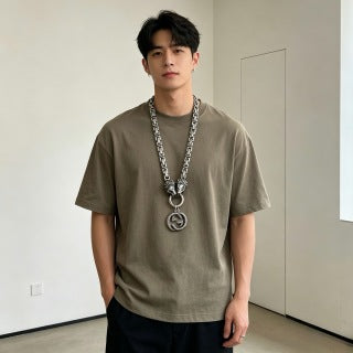 Gucci Lion Head Interlocking G Medallion Necklace