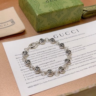 Gucci Interlocking GG Bead Charm Bracelet