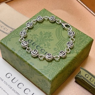 Gucci Interlocking GG Bead Charm Bracelet
