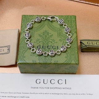 Gucci Interlocking GG Bead Charm Bracelet