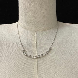 Louis Vuitton Script Logo Arc Chain Necklace