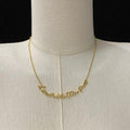 Louis Vuitton Script Logo Arc Chain Necklace
