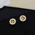 Louis Vuitton Circle Monogram Stud Earrings