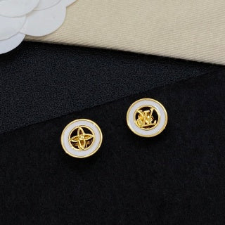 Louis Vuitton Circle Monogram Stud Earrings