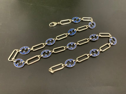 Gucci Interlocking G Enamel Link Chain Necklace
