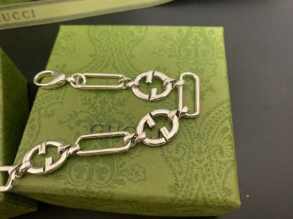 Gucci Interlocking G Enamel Link Chain Necklace