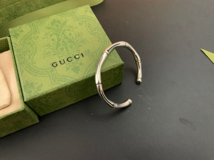 Gucci Horsebit Sculptural Open Cuff Bracelet