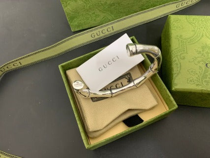 Gucci Horsebit Sculptural Open Cuff Bracelet