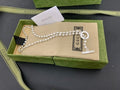 Gucci GG Circle Lock Chain Necklace