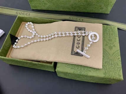 Gucci GG Circle Lock Chain Necklace