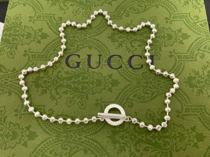 Gucci GG Circle Lock Chain Necklace