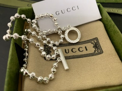 Gucci GG Circle Lock Chain Necklace