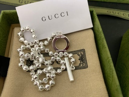 Gucci GG Circle Lock Chain Necklace