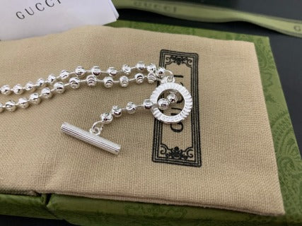 Gucci GG Circle Lock Chain Necklace