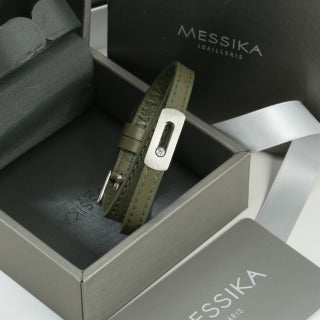Messika Move Leather Clasp Bracelet