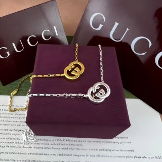 Gucci Interlocking G Circle Pendant Necklace