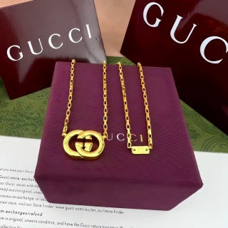 Gucci Interlocking G Circle Pendant Necklace