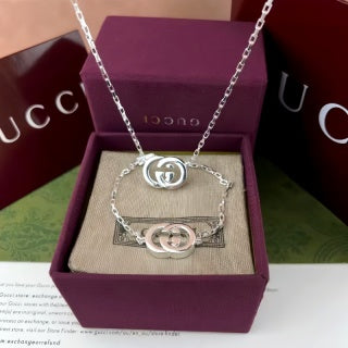 Gucci Interlocking G Double Chain Bracelet