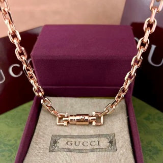 Gucci Padlock Charm Multi Chain Necklace