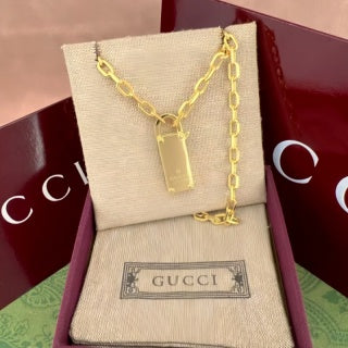 Gucci Padlock Tag Link Chain Necklace