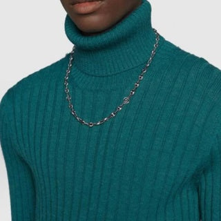 Gucci Interlocking G Layered Chain Necklace