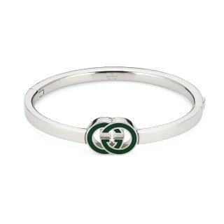 Gucci Interlocking G Duo Enamel Cuff Bracelet