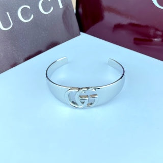 Gucci Interlocking G Wide Cuff Bracelet