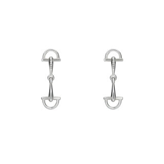 Gucci GG Horsebit Drop Stud Earrings