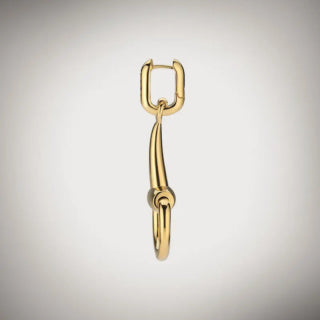 Gucci GG Horsebit Drop Gold & Silver Earrings