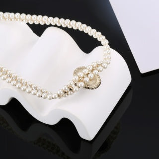Chanel Elegant Pearl Charm Chain Necklace