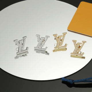 Louis Vuitton Signature Letter Stud Earrings