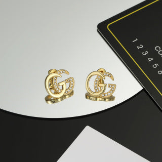 Gucci Interlocking G Mini Logo Stud Earrings