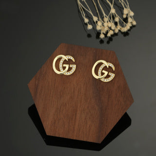 Gucci Interlocking G Mini Logo Stud Earrings