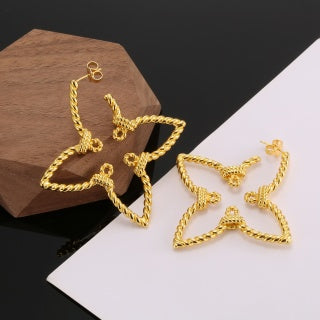 Louis Vuitton Star Blossom Hoop Stud Earrings