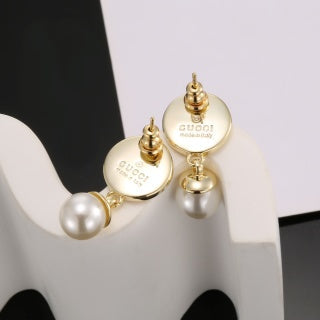 Gucci Interlocking G Pearl Drop Earrings