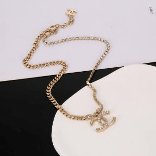 Chanel Glamorous Crystal CC Statement Necklace