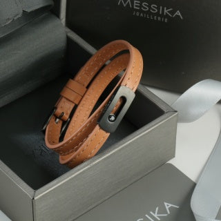 Messika Move Leather Wrap Bracelet